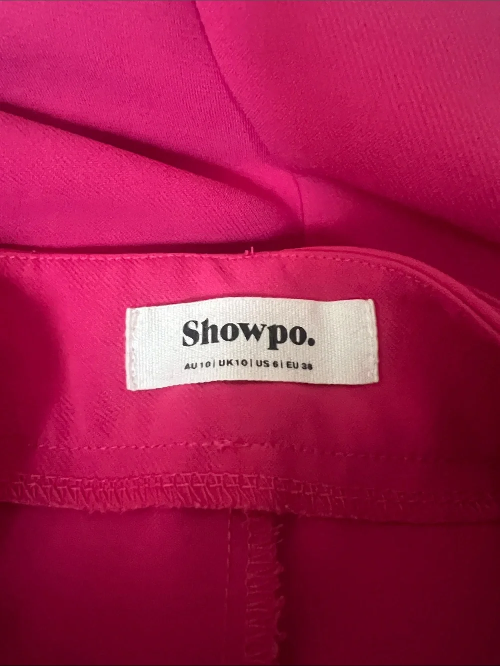 Showpo Hot Pink Square Neck Crop Top & High-Waist Shorts Set